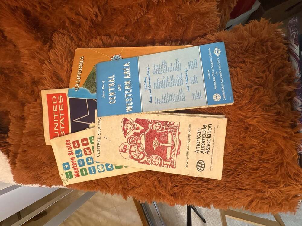 Vintage AAA Road Maps Lot Of 5